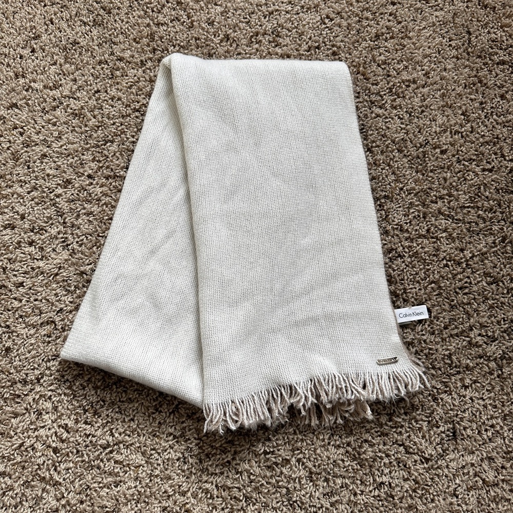 Calvin Klein Cream Scarf